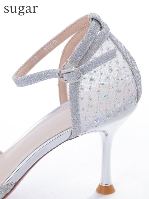 画像19: 【COMEX】 2color/ 8cmヒール/ ラメ/ ラインストーン/ ピンヒール/ ポインテッドトゥ/ ハイヒール/ ストラップ付き/ パンプス[OF02]