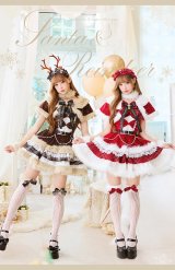 【送料無料！】【サンタ】【Malymoon/マリームーン】メリージュエルリボンサンタ＆トナカイ【12-13点SET】【SM-MLサイズ】【予約/12月上旬発送予定】[OF04]