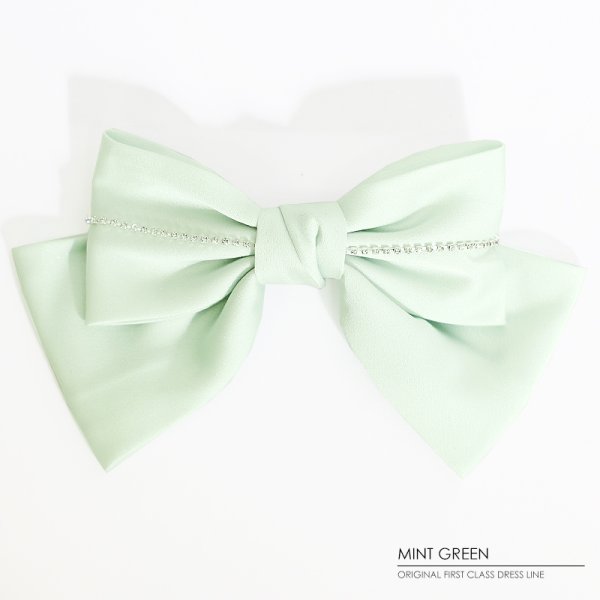 画像6: 【ヘアアクセサリー/バレッタ】【Angel R/エンジェルアール】ラインビジューレースダブルリボン[OF02]