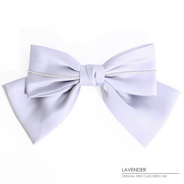 画像7: 【ヘアアクセサリー/バレッタ】【Angel R/エンジェルアール】ラインビジューレースダブルリボン[OF02]