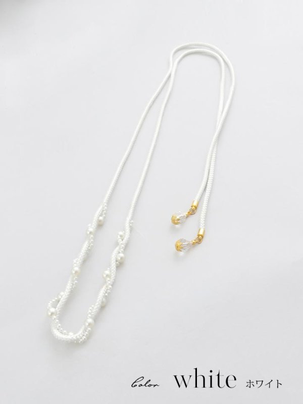 画像8: 【即日発送】【飾り紐単品】【浴衣小物】パールの飾り紐 / 帯飾り [OF04]