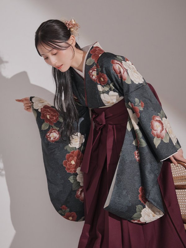 画像16: 【卒業袴小物】網チュールとドライフラワーのセット髪飾り【2カラー】