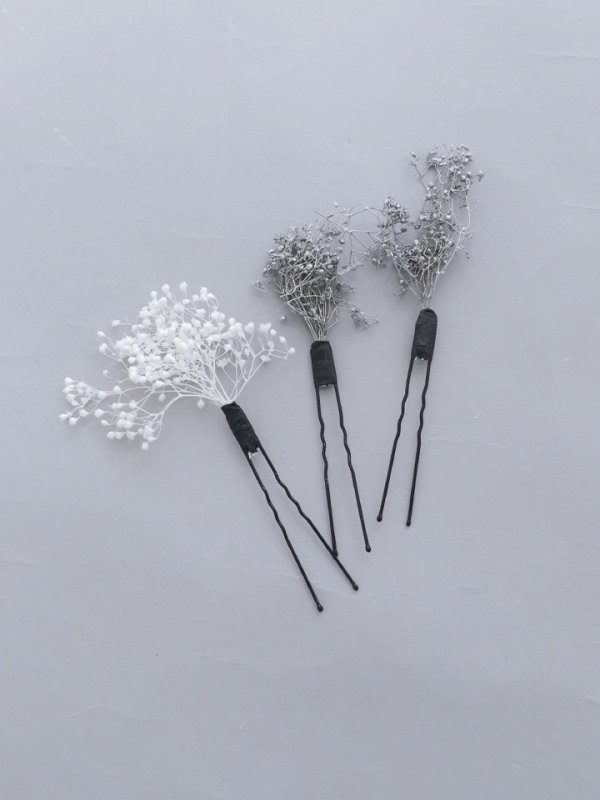 画像12: 【卒業袴小物】ドライフラワーセット髪飾り【2カラー】