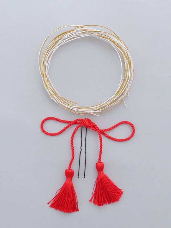 画像2: 【卒業袴小物】レッド×ホワイトフラワーセット髪飾り【1カラー】