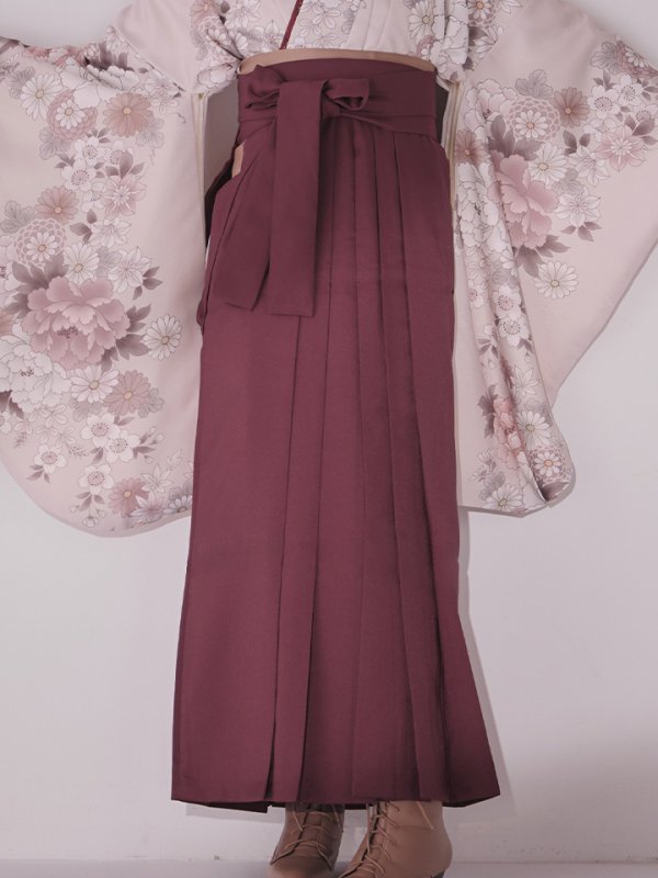 画像22: 【予約商品 / 1月中旬発送予定】ピンク牡丹 くすみピンク二尺袖着物【卒業袴３点セット 二尺袖着物/帯/袴】