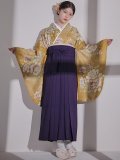 【即日発送】黄フラワーブーケ イエロー二尺袖着物【卒業袴３点セット 二尺袖着物/帯/袴】[FB01]