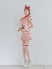 画像15: 【値下げ！】【即日発送】【ハロウィン】 チェックバニーセットアップ  【コスプレ6点セット】【XS-Lサイズ/2カラー】[OF01]