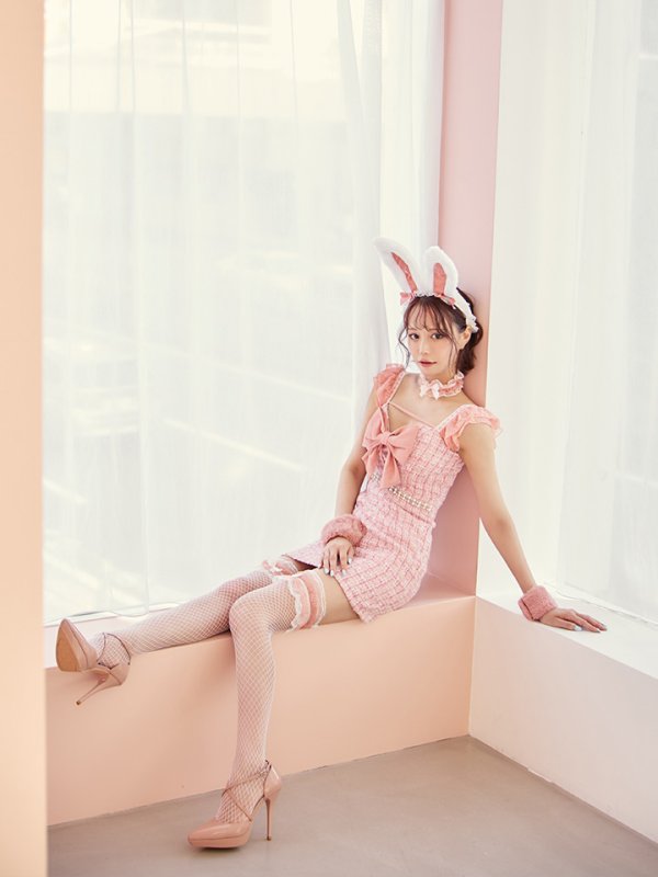 画像16: 【SALE!!】【即日発送】【ハロウィン】 ツイードバニーミニワンピ 【コスプレ6点セット】【S-Lサイズ/2カラー】[HC03]
