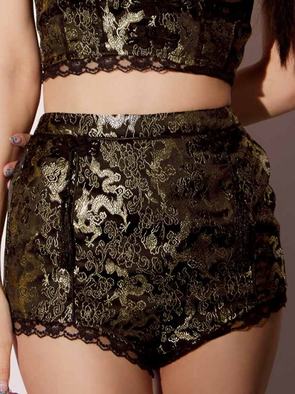 画像28: 【即日発送】【ハロウィン】チャイナショートパンツセットアップ 【コスプレ5点セット】【XS-Mサイズ/3カラー】[HC03]