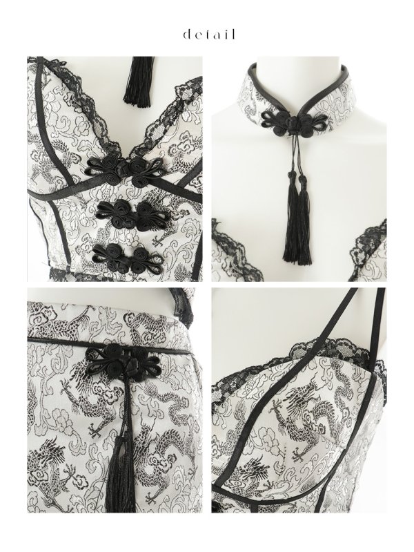 画像40: 【即日発送】【ハロウィン】チャイナショートパンツセットアップ 【コスプレ5点セット】【XS-Mサイズ/3カラー】[HC03]