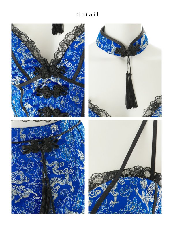 画像32: 【即日発送】【ハロウィン】チャイナショートパンツセットアップ 【コスプレ5点セット】【XS-Mサイズ/3カラー】[HC03]