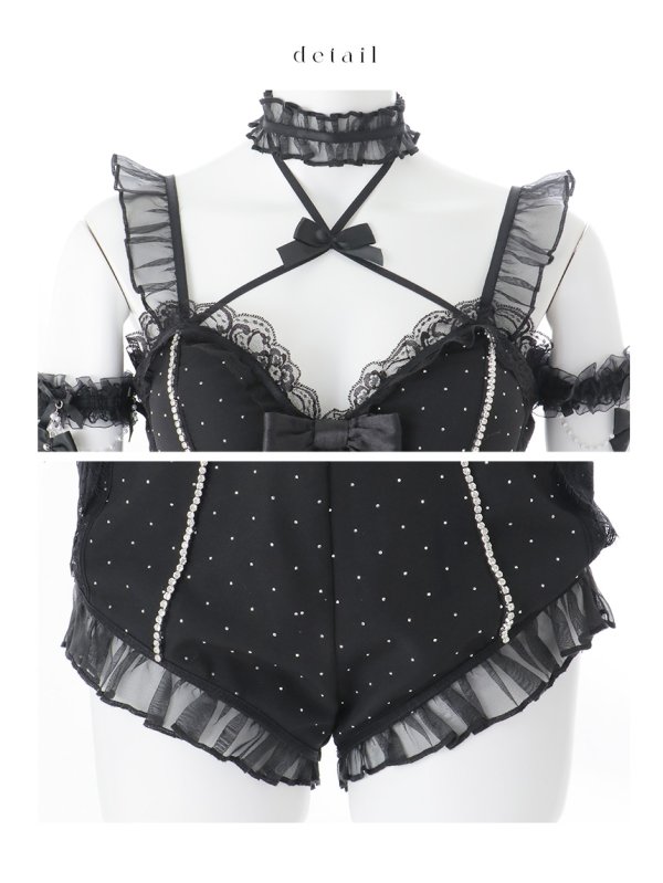 画像38: 【即日発送】【送料無料！】【マリームーンコラボ】【ハロウィン】2wayハーネスネックバニー【コスプレ6点セット】【XS-Lサイズ/3カラー】[OF03]