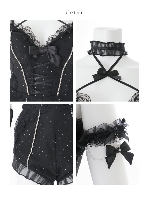 画像39: 【即日発送】【送料無料！】【マリームーンコラボ】【ハロウィン】2wayハーネスネックバニー【コスプレ6点セット】【XS-Lサイズ/3カラー】[OF03]