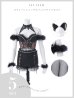画像22: 【予約 / 9月上旬発送予定】【送料無料！】【ハロウィン】ファー黒猫セットアップ【コスプレ5点セット】【XS-Mサイズ/1カラー】[OF03]