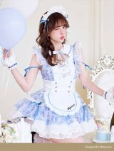 【即日発送】【送料無料！】シフォンフリルブロッサムメイド【Malymoon/マリームーン】【ハロウィンコスプレ7点セット】【フリーサイズ/ワンカラー】[HC03]