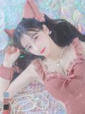 【即日発送】【ハロウィン】 キャットレースミニワンピ 【コスプレ5点セット】【XS-Mサイズ/3カラー】[YMT]