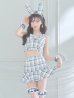 画像23: 【即日発送】【ハロウィン】ツイードバニーリボンセットアップ（スカート）【コスプレ6点セット】【XS-Mサイズ/2カラー】[YMT]