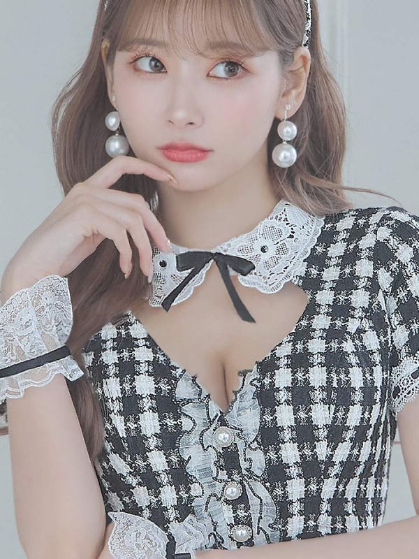 画像16: 【SALE!!】【即日発送】【ハロウィン】 ツイードバニーメイドセットアップ 【コスプレ6点セット】【S-Mサイズ/3カラー】[OF01]