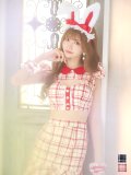 【値下げ！】【即日発送】【ハロウィン】 チェックバニーセットアップ  【コスプレ6点セット】【XS-Lサイズ/2カラー】[YMT]