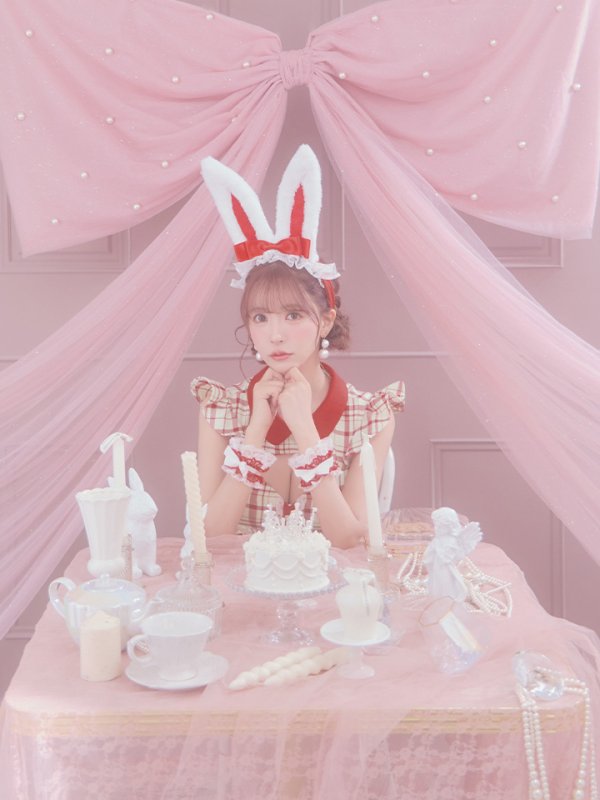 画像16: 【値下げ！】【即日発送】【ハロウィン】 チェックバニーセットアップ  【コスプレ6点セット】【XS-Lサイズ/2カラー】[OF04]