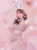 画像12: 【即日発送】【ハロウィン】 ファーツイードバニーセットアップ 【コスプレ8点セット】【XS-Mサイズ/3カラー】[YMT]