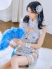 画像10: 【即日発送】【ハロウィン】リボンチャイナミニセットアップ【コスプレ4点セット】【XS-Mサイズ/3カラー】(SE01YN)[YMT]