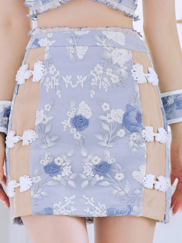 画像15: 【即日発送】【ハロウィン】リボンチャイナミニセットアップ【コスプレ4点セット】【XS-Mサイズ/3カラー】(SE01YN)[OF04]