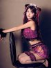 画像3: 【即日発送】【ハロウィン】チェックキャットセットアップ【コスプレ6点セット】【S-Mサイズ/1カラー】[OF03]