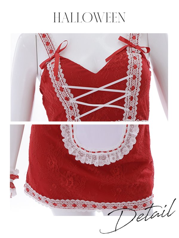 画像19: 【即日発送】【ハロウィン】赤ずきん×狼コスプレ【コスプレ5点セット】【コスプレ4点セット】【S-Mサイズ/1カラー】【Fサイズ/1カラー】[HC03/HC03]