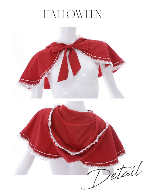 画像20: 【即日発送】【ハロウィン】赤ずきん×狼コスプレ【コスプレ5点セット】【コスプレ4点セット】【S-Mサイズ/1カラー】【Fサイズ/1カラー】[HC03/HC03]