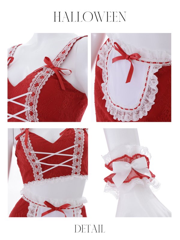 画像21: 【即日発送】【ハロウィン】赤ずきん×狼コスプレ【コスプレ5点セット】【コスプレ4点セット】【S-Mサイズ/1カラー】【Fサイズ/1カラー】[HC03/HC03]