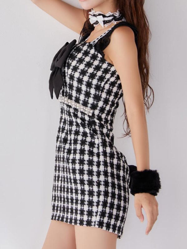 画像19: 【SALE!!】【即日発送】【ハロウィン】 ツイードバニーミニワンピ 【コスプレ5点セット】【S-Lサイズ/2カラー】[HC03]