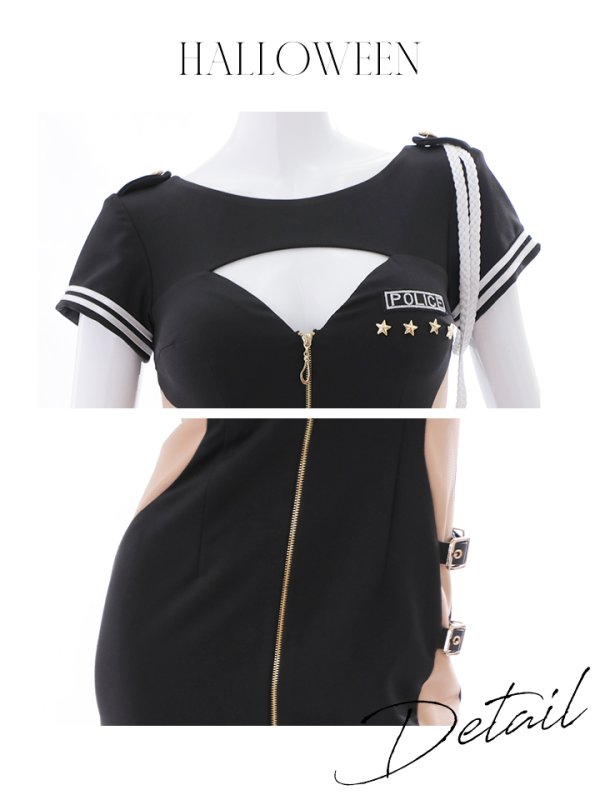 画像18: 【SALE!!】【即日発送】【ハロウィン】 ポリスコスプレ【コスプレ2点セット】【コスプレ5点セット】【XS-XLサイズ/1カラー】【M-XLサイズ/1カラー】[OF01-Bg/OF01-Bsv]