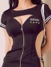 画像16: 【即日発送】【ハロウィン】ジップポリスワンピース【コスプレ2点セット】【XS-XLサイズ/1カラー】[OF01-Bg]