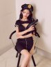 画像8: 【即日発送】【ハロウィン】ジップポリスワンピース【コスプレ2点セット】【XS-XLサイズ/1カラー】[OF01-Bg]