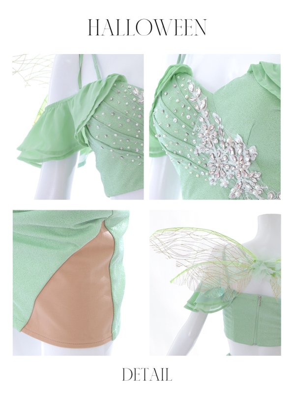 画像20: 【即日発送】【ハロウィン】フェアリーセットアップ/妖精【コスプレ3点セット】【S-Mサイズ】【HC03】