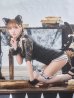 画像2: 【値下げ！】【即日発送】【ハロウィン】 ブラックレースキャット/オールインワン/黒猫 【コスプレ5点セット】【S-Lサイズ】[YMT] (2)