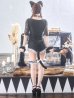 画像15: 【値下げ！】【即日発送】【ハロウィン】 ブラックレースキャット/オールインワン/黒猫 【コスプレ5点セット】【S-Lサイズ】[YMT]