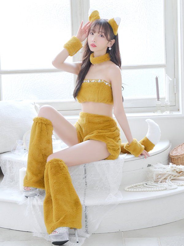 画像20: 【SALE!!】【即日発送】【ハロウィン】もこもこキツネ 【コスプレ6点セット】【Fサイズ/1カラー】[OF01]