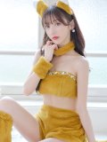 値下げ！【即日発送】【ハロウィン】もこもこキツネ 【コスプレ6点セット】【Fサイズ/1カラー】[YMT]