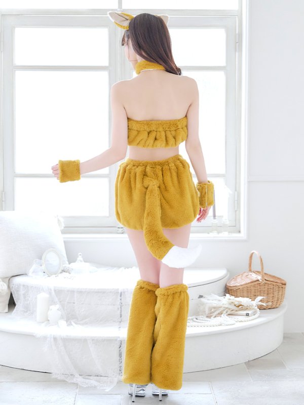 画像43: 【SALE!!】【即日発送】【ハロウィン】もこもこキツネ 【コスプレ6点セット】【Fサイズ/1カラー】[OF01]