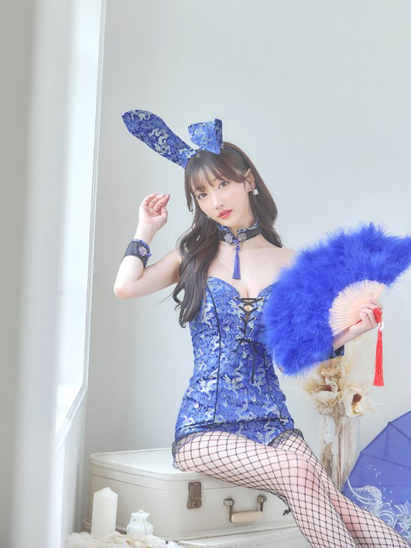 画像10: 【即日発送】【ハロウィン】チャイナバニーガール 【コスプレ6点セット】【XS-Mサイズ/3カラー】(SE01YN)[HC03]