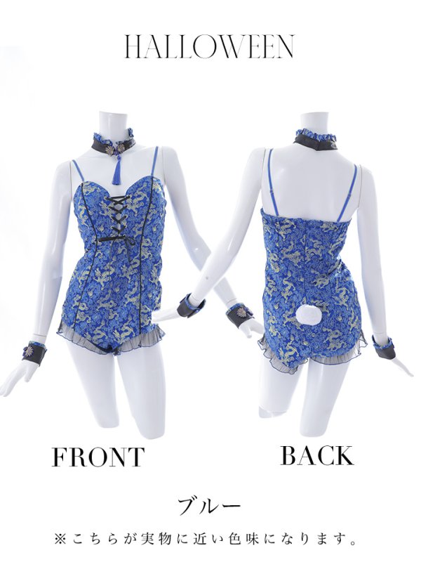 画像28: 【即日発送】【ハロウィン】チャイナバニーガール 【コスプレ6点セット】【XS-Mサイズ/3カラー】(SE01YN)[OF01]