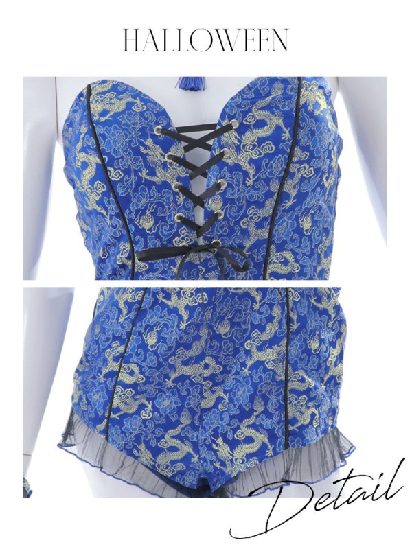 画像29: 【即日発送】【ハロウィン】チャイナバニーガール 【コスプレ6点セット】【XS-Mサイズ/3カラー】(SE01YN)[OF01]