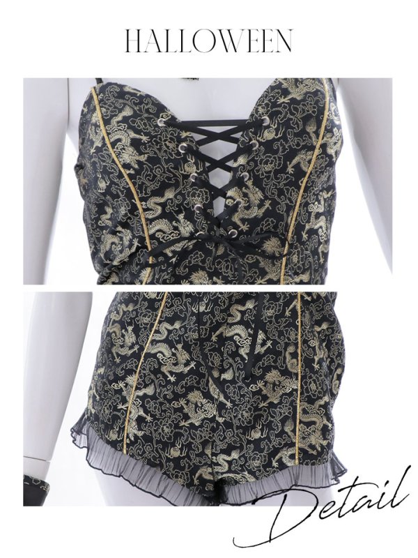 画像33: 【即日発送】【ハロウィン】チャイナバニーガール 【コスプレ6点セット】【XS-Mサイズ/3カラー】(SE01YN)[OF01]