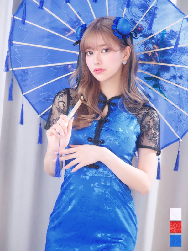 画像5: 【SALE!!】【即日発送】【ハロウィン】 マーメイドレースチャイナ 【コスプレ2点セット】【S-Lサイズ/3カラー】(SE01YN-W)[OF01]