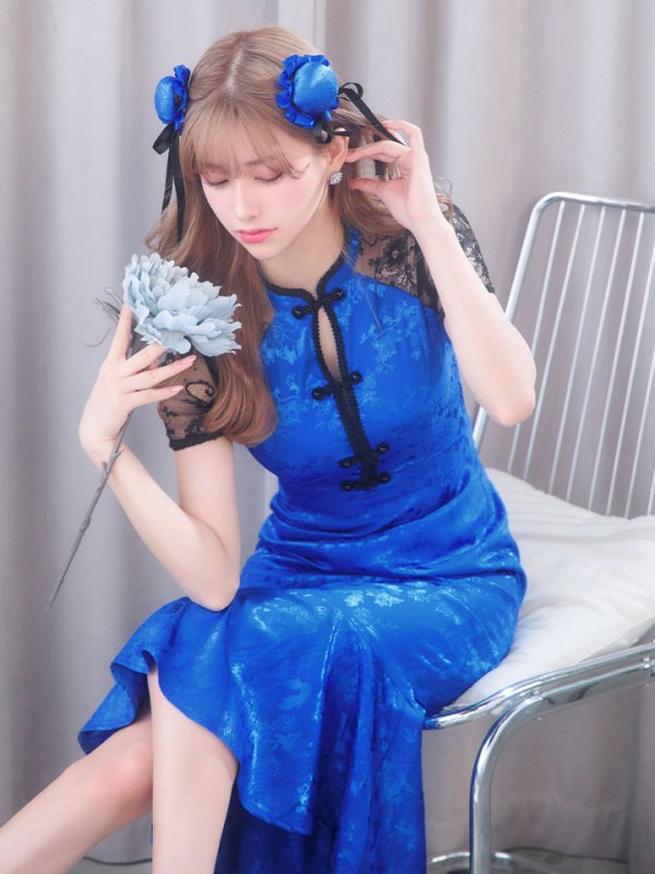 画像10: 【SALE!!】【即日発送】【ハロウィン】 マーメイドレースチャイナ 【コスプレ2点セット】【S-Lサイズ/3カラー】(SE01YN-W)[OF01]