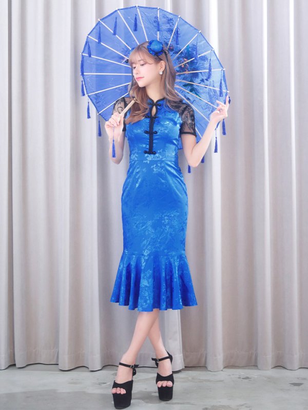 画像13: 【SALE!!】【即日発送】【ハロウィン】 マーメイドレースチャイナ 【コスプレ2点セット】【S-Lサイズ/3カラー】(SE01YN-W)[OF01]