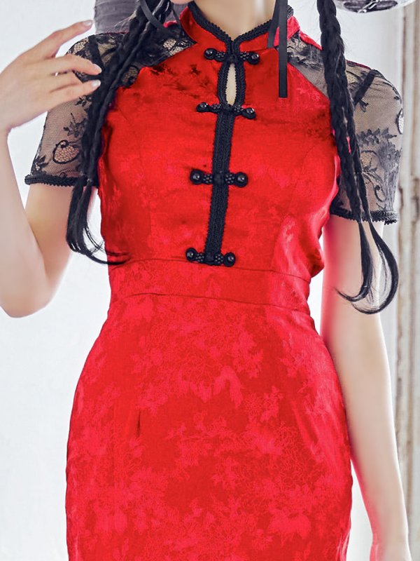 画像7: 【SALE!!】【即日発送】【ハロウィン】 マーメイドレースチャイナ 【コスプレ2点セット】【S-Lサイズ/3カラー】(SE01YN)[OF01]