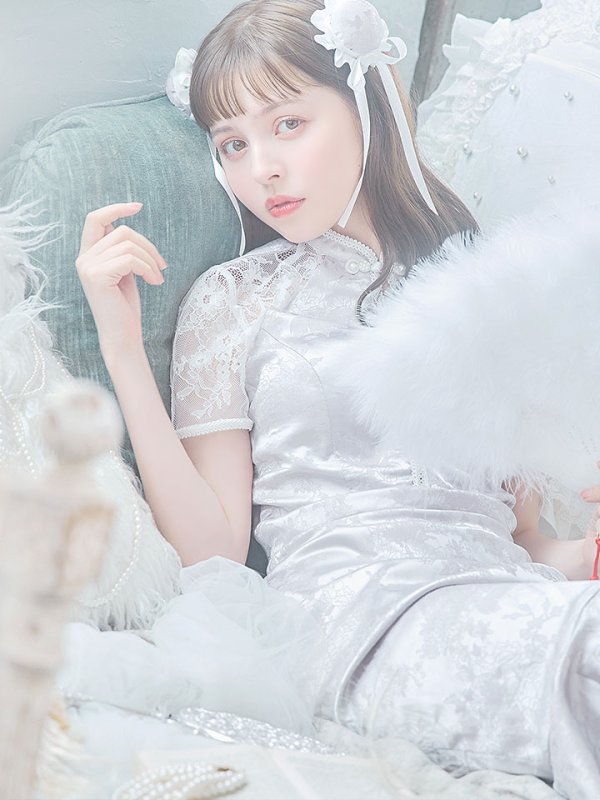 画像9: 【SALE!!】【即日発送】【ハロウィン】 マーメイドレースチャイナ 【コスプレ2点セット】【S-Lサイズ/3カラー】(SE01YN-W)[OF01]